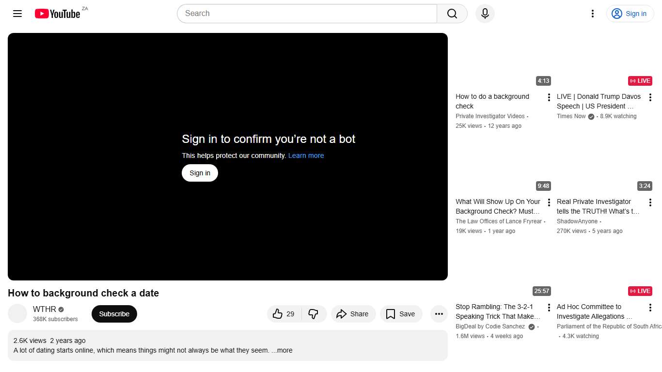 How to background check a date - YouTube